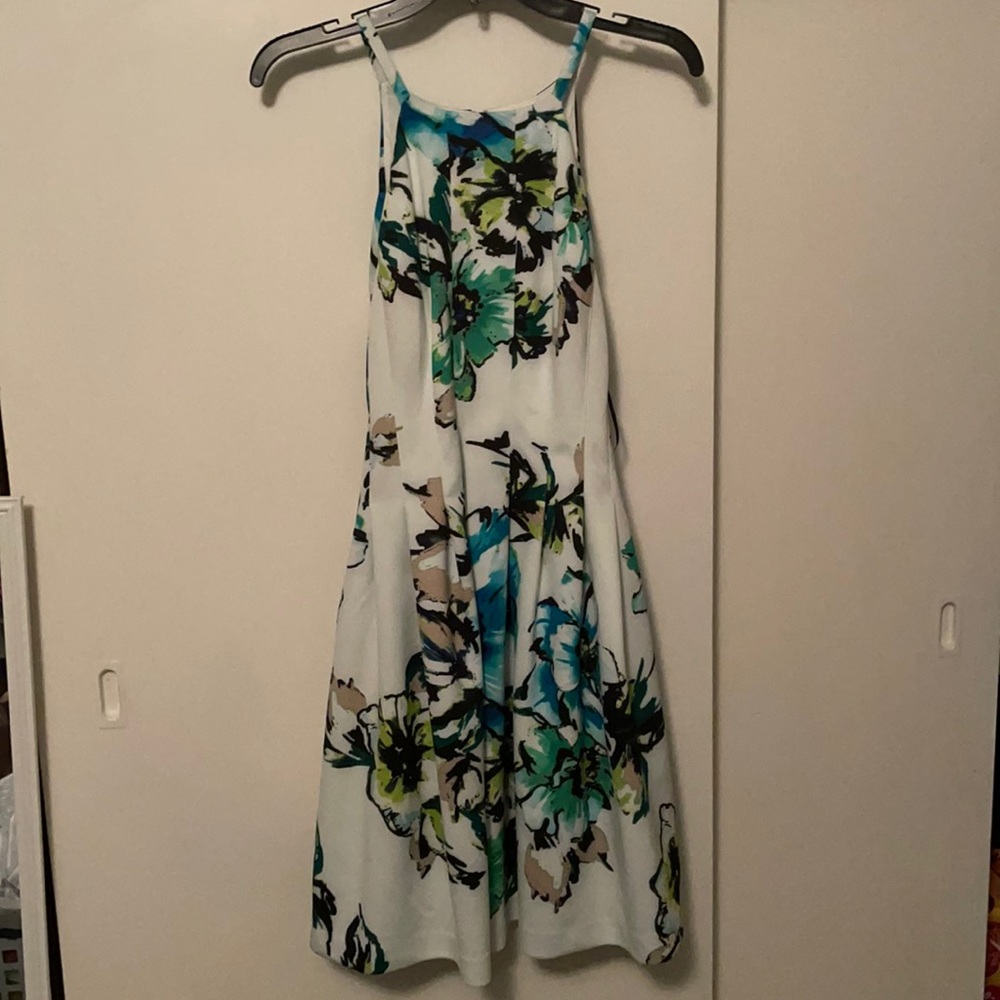 Vince Camuto Floral Pleated Dress